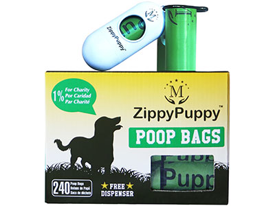 240 Dog Waste Bags with Dispenser